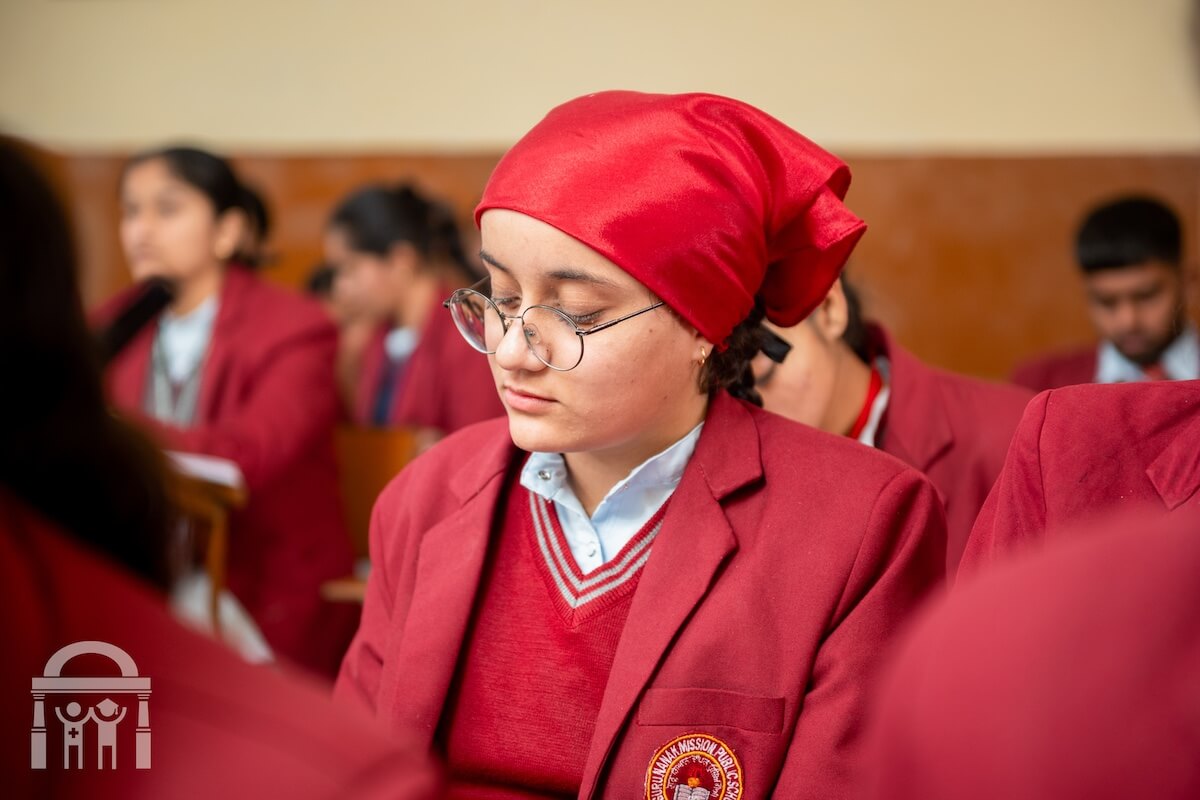 Student closeup at GNM Public Senior Secondary School Dhahan Kaleran, SBS Nagar, Punjab, India